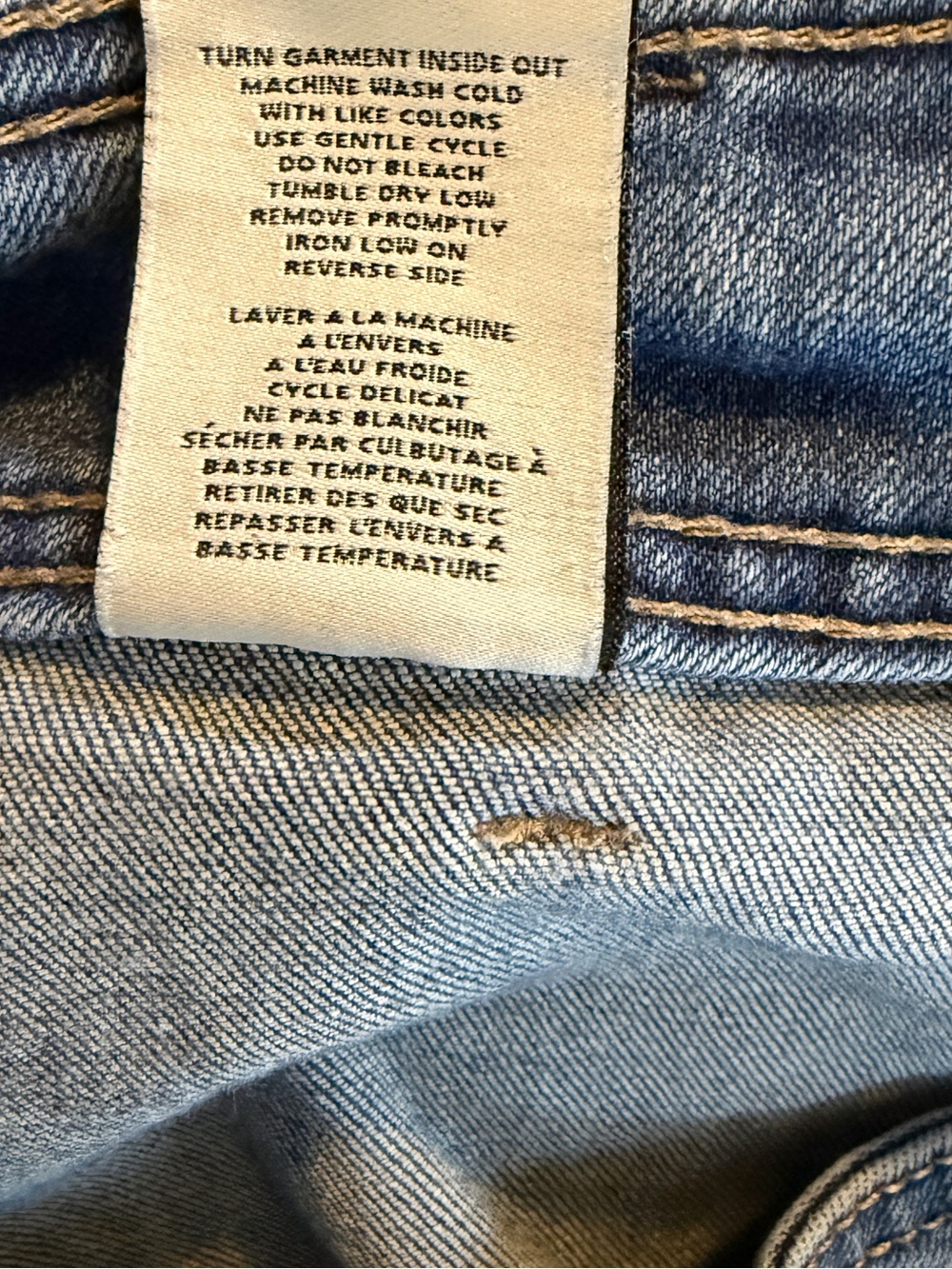 OAT New York Wide Leg Jeans Women’s Size 4/27 Medium Wash Raw Hem Patch Pocket - Picture 8 of 12